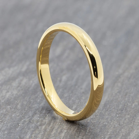 Slim Gold Tungsten Wedding Ring