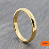 Classic Gold Tungsten Court Ring – 2mm, 3mm, 4mm, 5mm, 6mm, 7mm, 8mm