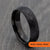 Black Tungsten Hammered Court Ring – 4mm, 6mm, 8mm