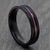 Black 5mm Titanium Ring With Rainbow Groove