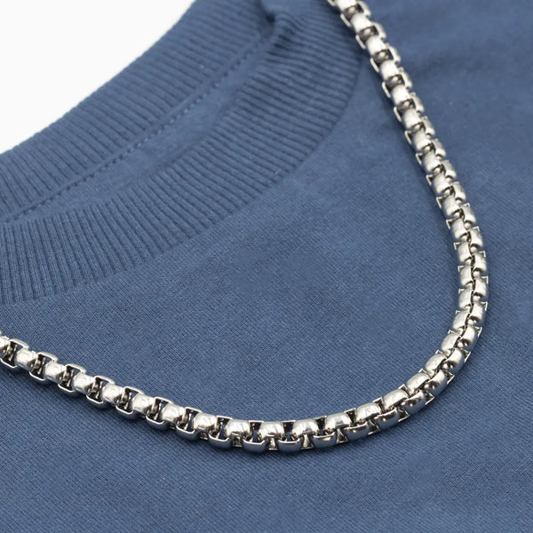 6mm silver necklace