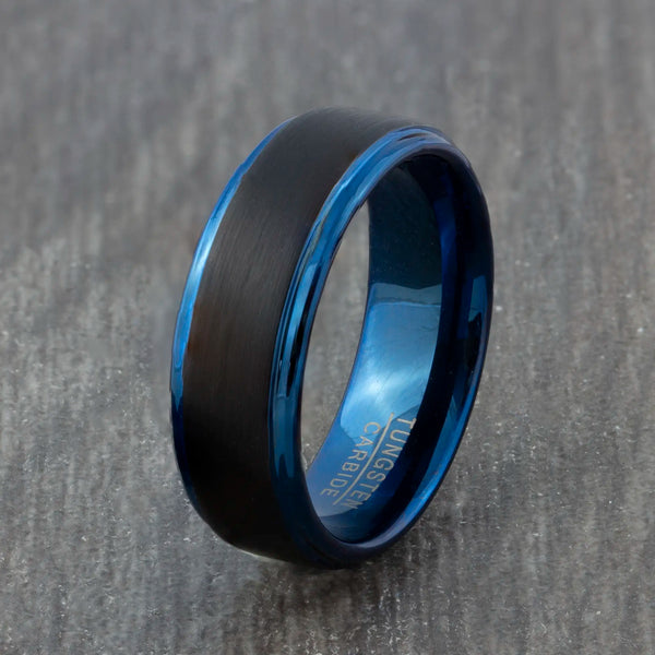 brushed black ring