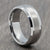 Two Tone 8mm Silver Tungsten Ring