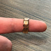 Two Tone 8mm Rose Gold Tungsten Ring