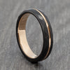 4mm Faceted Black Tungsten Ring