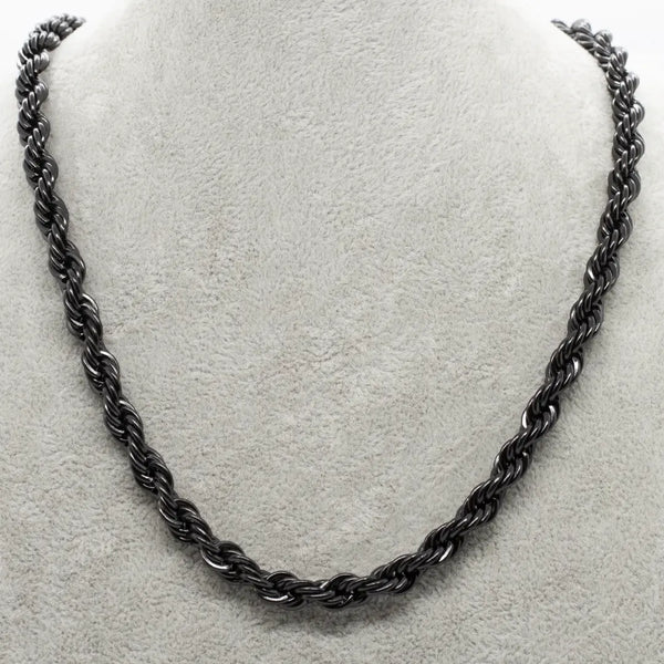 black rope chain