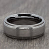 Brushed Silver 8mm Tungsten Ring