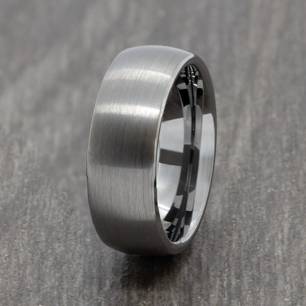 brushed tungsten carbide band