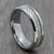 Silver 6mm Tungsten Ring with Carbon Fibre Inlay