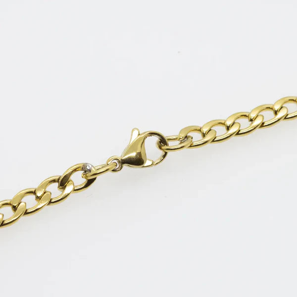 gold curb necklace