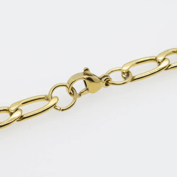 gold figaro necklace