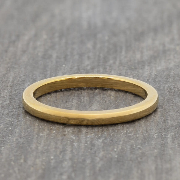 Gold 2mm Tungsten Ring