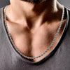 mens 3mm silver rope chain