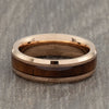 6mm Rose Gold & Wood Tungsten Ring
