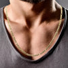 mens gold 3mm figaro chain