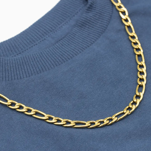 mens gold figaro chain