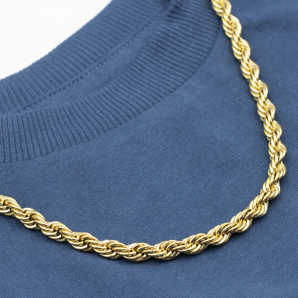 mens gold rope chain