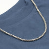 mens silver box chain