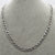 mens silver figaro necklace