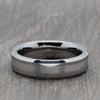 Two Tone 6mm Silver Tungsten Ring