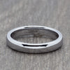 Polished Silver 4mm Tungsten Ring