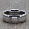 Two Tone 8mm Silver Tungsten Ring