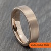 Rose Gold Tungsten Flat Court Ring – 4mm, 6mm, 8mm