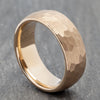 Hammered 8mm Rose Gold Tungsten Ring