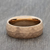 Hammered 8mm Rose Gold Tungsten Ring