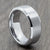 Silver 8mm Mens Tungsten Ring