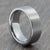 Silver 8mm Brushed Tungsten Ring