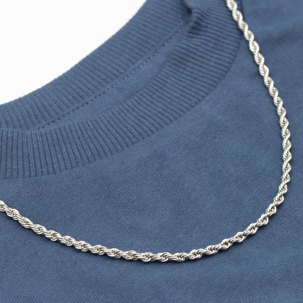silver rope necklace