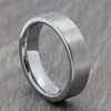 Silver 6mm Brushed Tungsten Ring