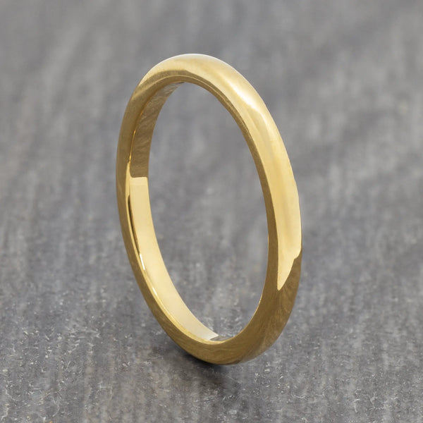 Gold 2mm Tungsten Ring