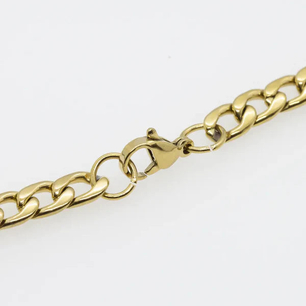 stainless steel gold necklace