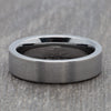 Silver 6mm Brushed Tungsten Ring