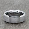 Silver 8mm Mens Tungsten Ring