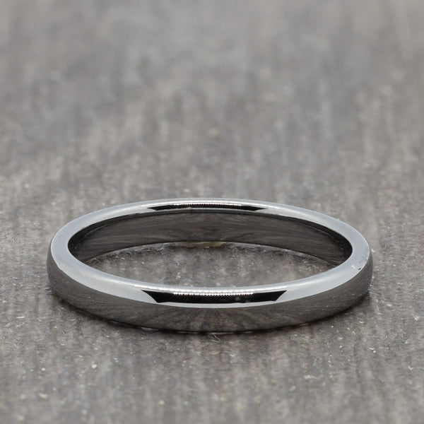 silver 3mm tungsten carbide band