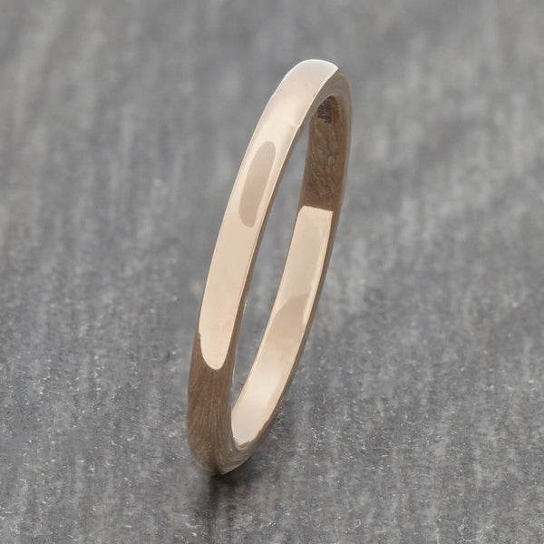Rose Gold 2mm Tungsten Ring