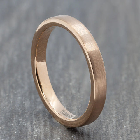 3mm rose gold ring