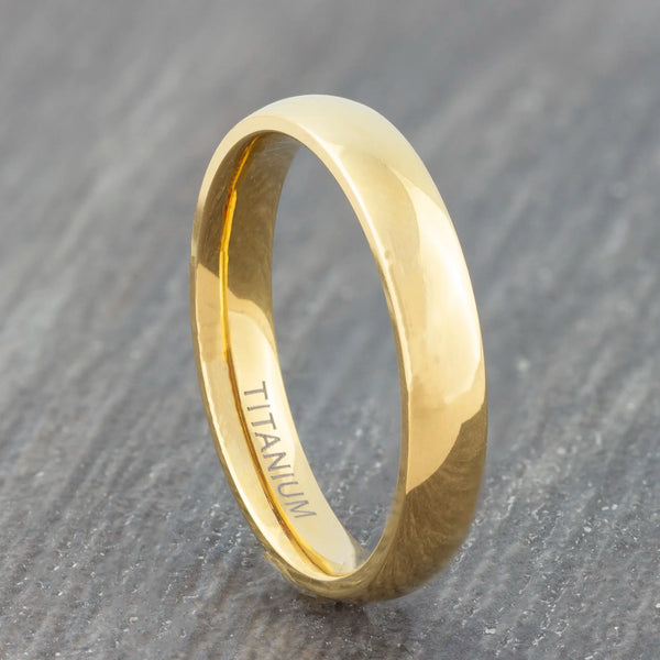 4mm titanium mens ring
