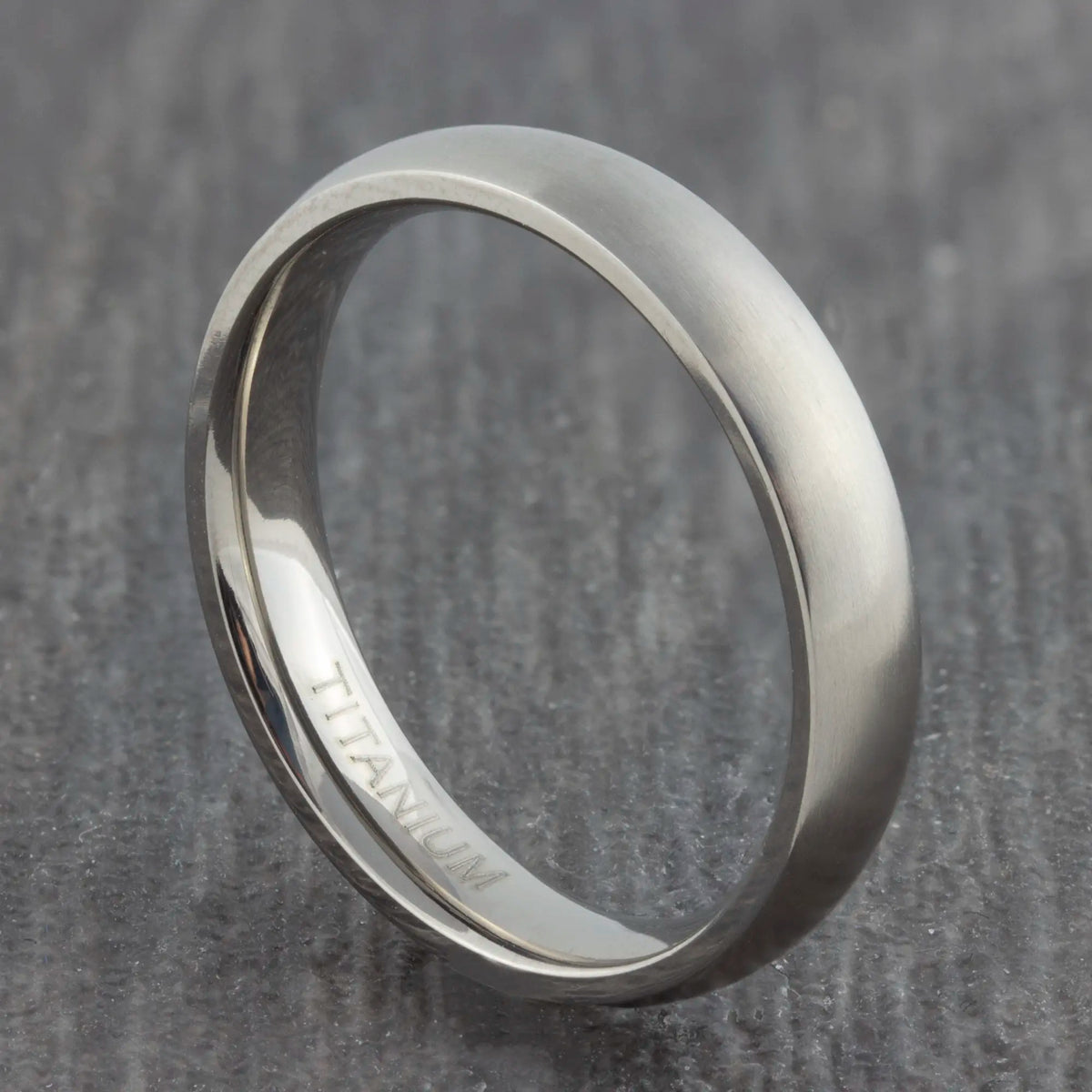Simple silver 2025 mens wedding band