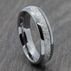 6mm silver tungsten ring