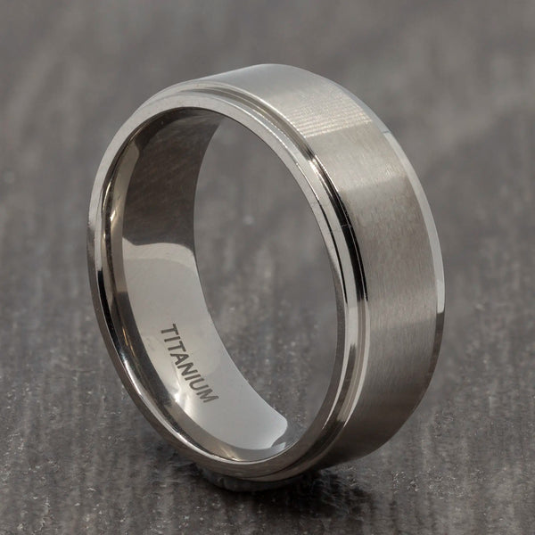 8mm titanium ring