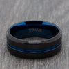 black 8mm titanium ring