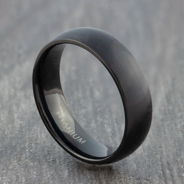 black titanium ring