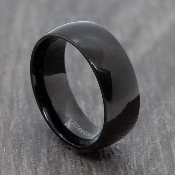 black titanium ring