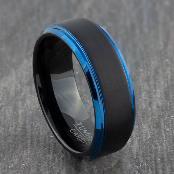 black tungsten carbide band