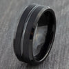 black tungsten ring