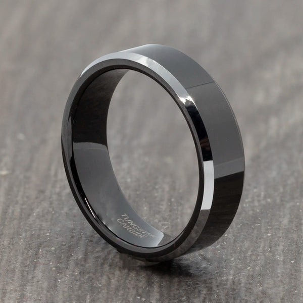 black tungsten ring